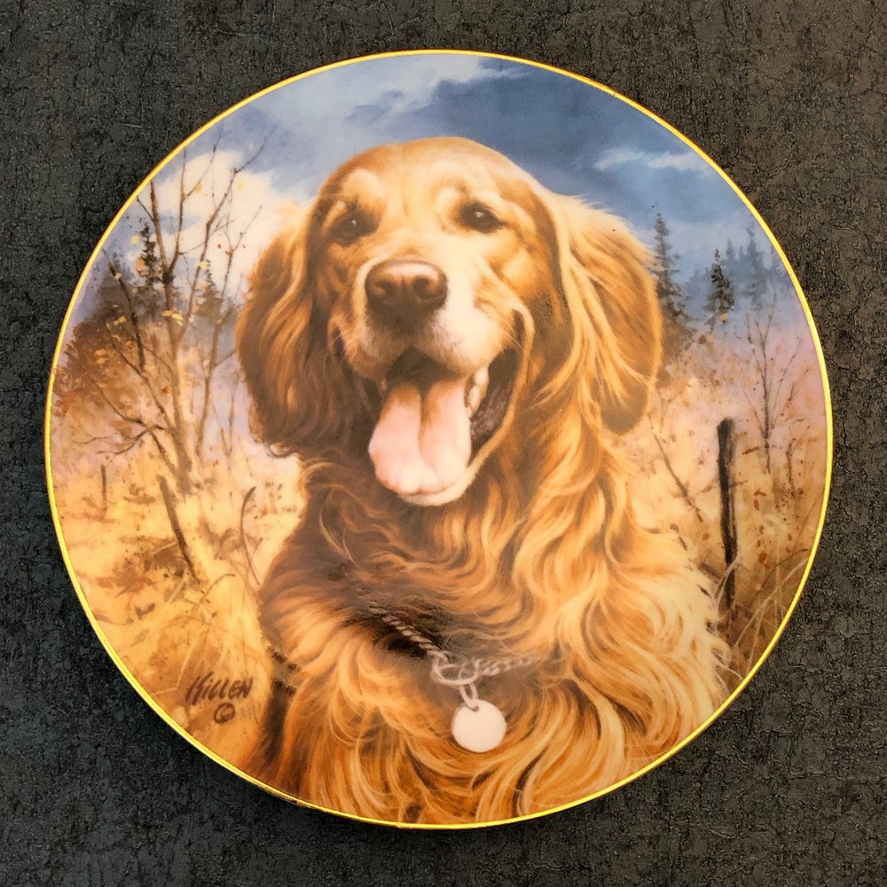 Ducks Unlimited Golden Retriever Collector Plate